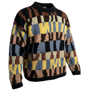 CASA MAGLIA Vintage Geometric Sweater Sz L Mens 90’s